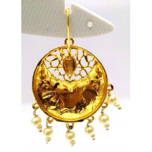 Meenakari Minakari Enamel Jhumka Jhumki Handmade Earrings Jewelry Drop Long E6